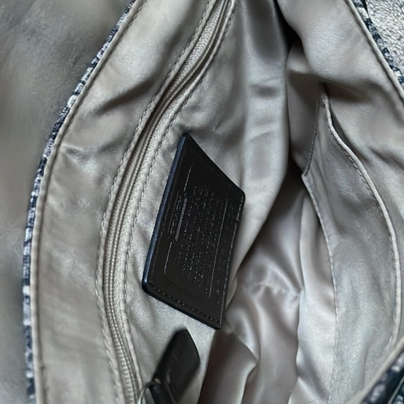 Coach F26036 Taylor Snake Black/Beige fabric purse. - Picture 8 of 11